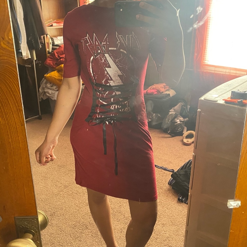 Corset shirt dress